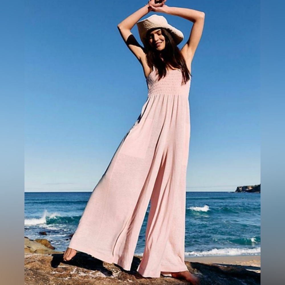 FREE PEOPLE Pink Homecoming Jumpsuit